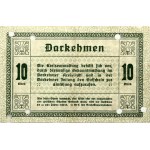 Germany East Prussia 10 Mark Darkehmen 1918 Banknote (Darkiemis)