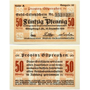 Germany East Prussia 50 Pfennig 1918 Königsberg Banknote