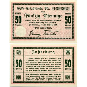 Germany East Prussia 50 Pfennig 1918 Interburg (Isrutis) Banknote