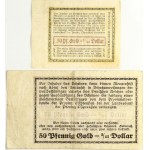 Germany East Prussia 50 Pfennig 1918 Königsberg Banknote Lot of 2 Banknotes