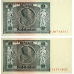 Germany 10 Reichsmark 1929 Reichsbanknote Lot of 2 Banknotes