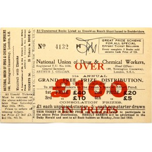 Great Britain Check 100 Pounds 1930 Nation Union of Drugs and Chemical Workers London