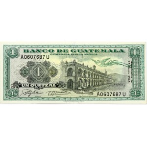 Guatemala 1 Quetzal 1965 Banknote