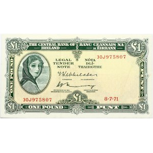 Ireland 1 Pound 1971 Banknote