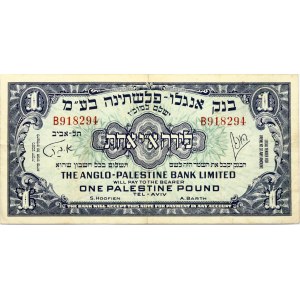 Israel 1 Palestine Pound ND (1948-1952) Banknote