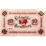 Latvia Liepaja 10 Roubles 1915 Banknote Russia Amerikan line РВАП