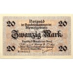 Lithuania Memel 20 Mark 1922 Banknote