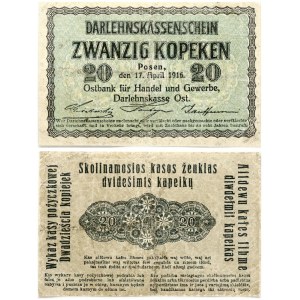 Poland Posen 20 Kopecks 1916