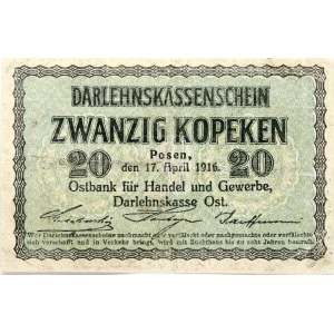 Poland Posen 20 Kopecks 1916