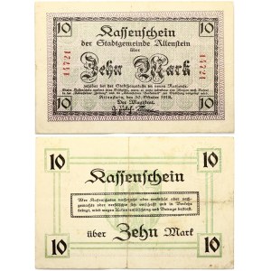 Poland Allenstein (Olsztin) 10 Mark 1918 Banknote