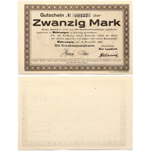 Poland Morungen (Morong) 20 Mark 1918 Banknote