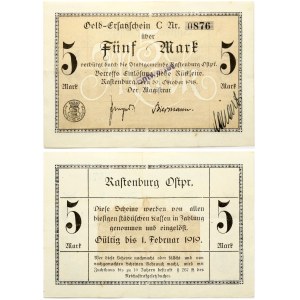 Poland Rastenburg (Kętrzyn) 5 Mark 1918 Banknote