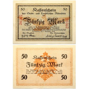 Poland Allenstein (Olsztin) 50 Mark 1918 Banknote