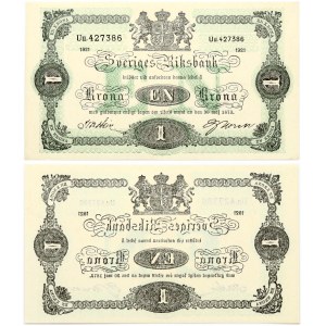 Sweden 1 Krona 1921 Banknote