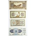 Yugoslavia 50 - 500 Dinara (1946 - 1968) Banknotes Lot of 4 Banknotes