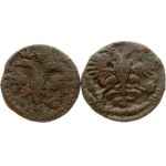 Russia 1 Polushka 1719 & 1721 (... R) Lot of 2 Coins