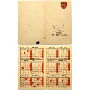 Lithuania Calendar 1943