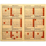 Lithuania Calendar 1943