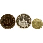 World Token (19-20th Century) Wellington and other World Tokens Lot of 3 Tokens