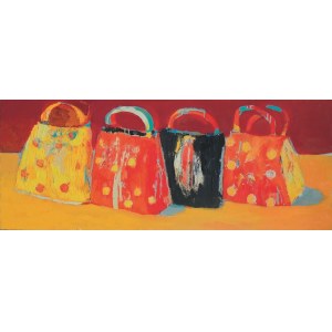 Jolanta Caban, Bags on Yelloow Tablecloth