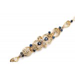 Bracelet with sapphires and diamonds XX/XXI century, jewelry