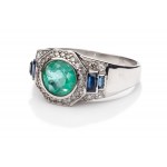 Ring with emerald XX/XXI century, jewelry