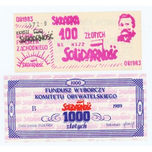 Solidarität 100 Zloty Lech Walesa-Set - Region Westpommern