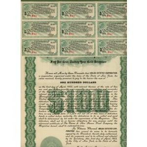 USA - Malba Eststes Corporation 100 USD 1933r