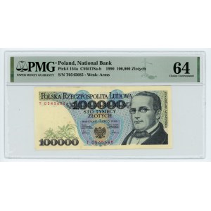 100.000 złotych 1990 - T - PMG 64