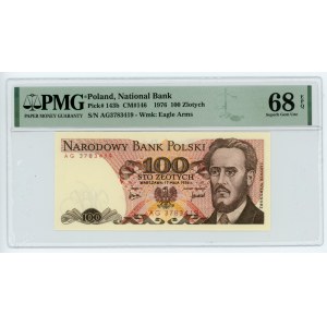 100 złotych 1976 - seria AG - PMG 68 EPQ