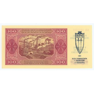 100 złotych 1948 - KR - z nadrukiem okolicznościowym