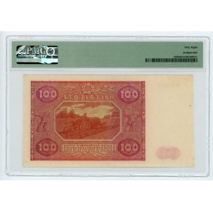 100 zloty 1946 - G series - PMG 58