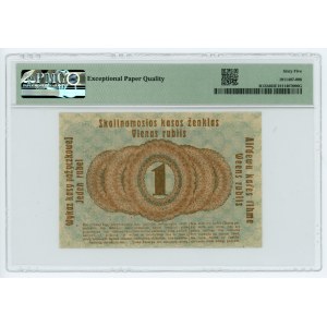 Poznan/Posen - 1 ruble 1916 - clause ...acquires.... small type - PMG 65 EPQ