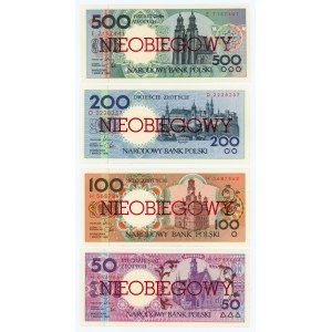 POLNISCHE STÄDTE - kompletter Satz - 1, 2, 5, 10, 20, 50, 100, 200, 500 Zloty ausgegeben am 1. März 1990 - UNBESCHRIEBEN