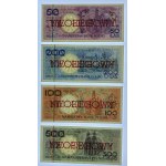 MIASTA POLSKIE - kompletny zestaw - 1, 2, 5, 10, 20, 50, 100, 200, 500 złotych emisji 1 marca 1990 - NIEOBIEGOWY