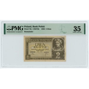 2 gold 1936 -RZADK niedorduk - PMG 35