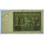 50 złotych 1936 - seria AN - awers bez druku głównego - PMG 30