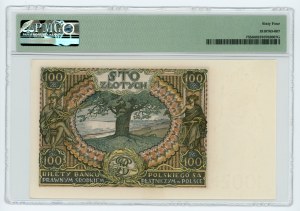 100 złotych 1934 - seria BH - PMG 64 - dodatkowy znak wodny +X+