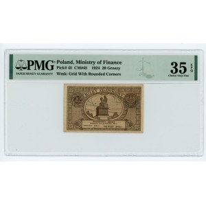 20 groszy 1924 - PMG 35 EPQ
