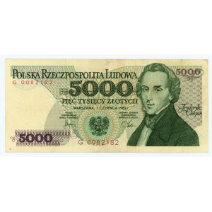 5000 Zloty 1982 - Serie G