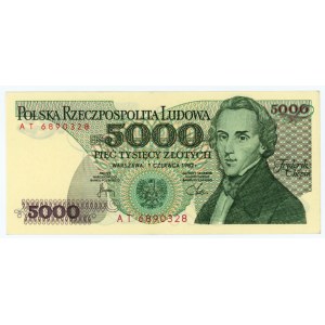 5000 złotych 1982 - seria AT