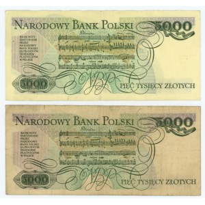 5000 PLN 1982 - Serien AC und AW