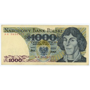 1000 złotych 1975 - seria AA