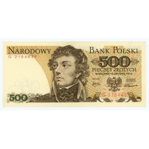 500 zloty 1974 - G series