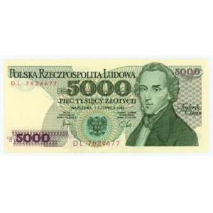 5000 złotych 1982 - seria DL