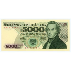 5000 złotych 1982- seria BW
