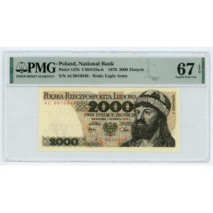 2000 złotych 1979 - seria AC - PMG 67 EPQ