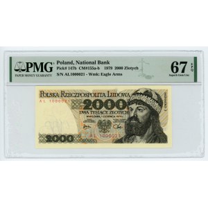 2 000 złotych 1979 - seria AL - PMG 67 EPQ