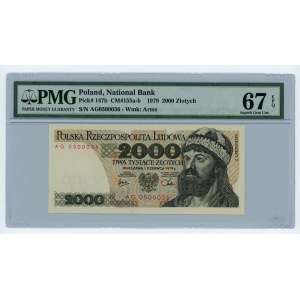 2 000 złotych 1979 - seria AG - PMG 67 EPQ