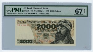2 000 złotych 1979 - seria AG - PMG 67 EPQ